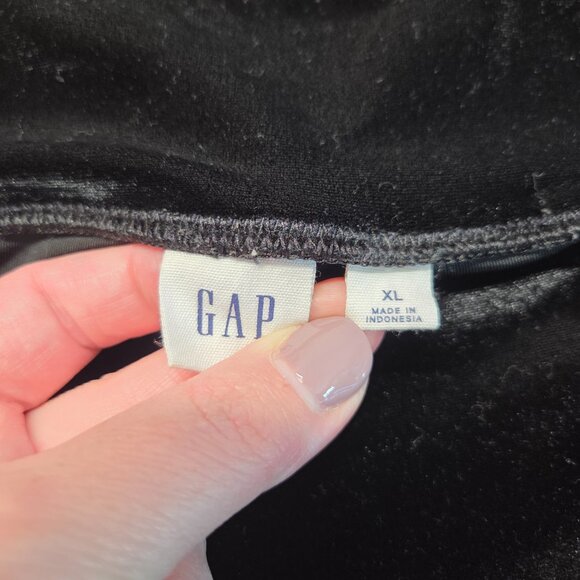 Gap Extra Large High Rise Pull On Velvet Holiday Casual Dressy Leggings - Picture 8 of 9